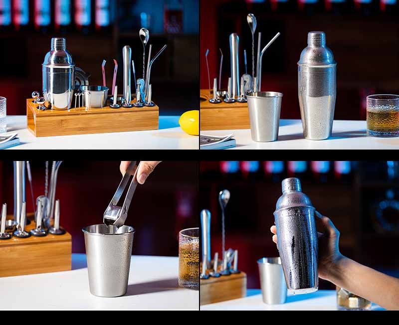 22-Piece Cocktail Shaker Set