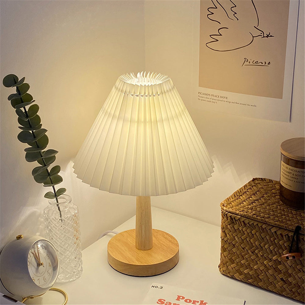 Usb Vintage Pleated Lamp